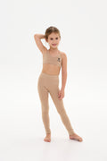 POINT Kids Top and Leggings Set Beige