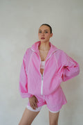 Oversized Athleisure Jacket Pink