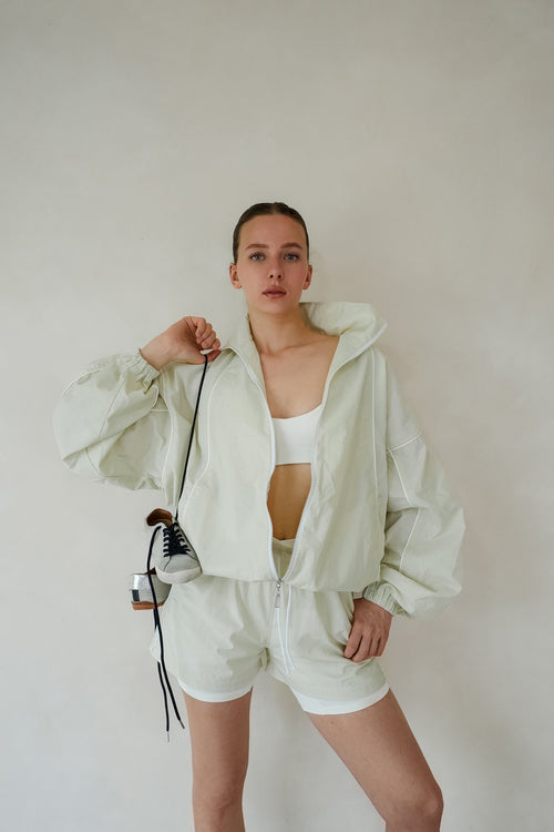 Athleisure Shorts Pistachio Beige