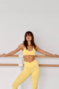 Leggings V-Waist lemon yellow