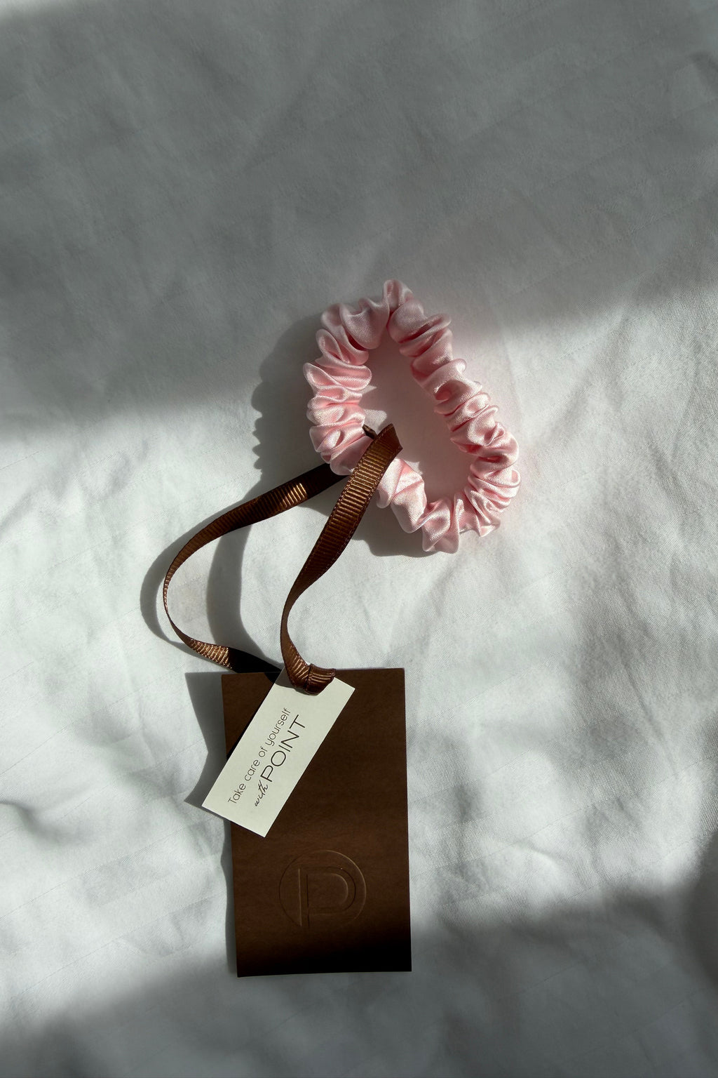 Silk Scrunchie Pink