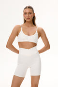 Shorts V-Waist creamy white
